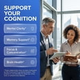 thumbnail image 2 of Brain Supplement Alpha GPC 300mg Phosphatidylserine Bacopa Monnieri Ginkgo Biloba Lions Mane Huperzine A L-Theanine NAC Nootropic Memory Focus Cognitive Support Vitamins B C D E 60 Capsules USA, 2 of 9