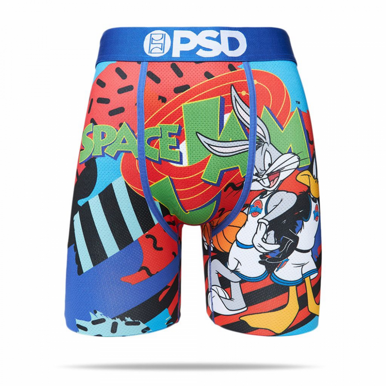 Space Jam Bugs Bunny Daffy Duck Men's Boxer Briefs-XXLarge