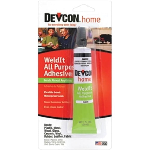 Devcon WeldIt All Purpose Household Cement Adhesive - Clear - 1 Oz