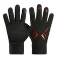 thumbnail image 1 of Breezora Gants d'Hiver pour Femmes Doublés en Polaire Confort Extensible pour Usage Quotidien par Temps Froid Rouge, 1 of 3
