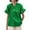 Green, variant on Womens Shirts Young Womens Tops Womens Button Down Shirts 2025 Summer Pleated V Neck Short Ruffle Sleeve Work Blouse Top