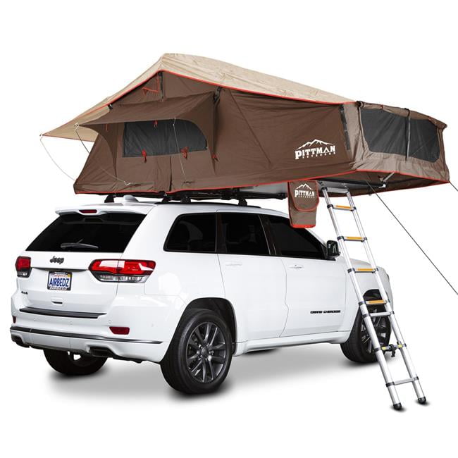 Pittman Outdoor ABZPPI-TNT-MAX1.9CBO-KO MAX1.9 Softshell Rooftop Tent - Coffee Brown