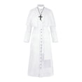thumbnail image 5 of Solid Pastor Cos Costume Priest Medieval Retro Cosplay Costume Stock - WEVALLEY, 5 of 5