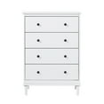 thumbnail image 4 of Walker Edison Jules 4-Drawer Solid Wood Dresser, White, 4 of 9