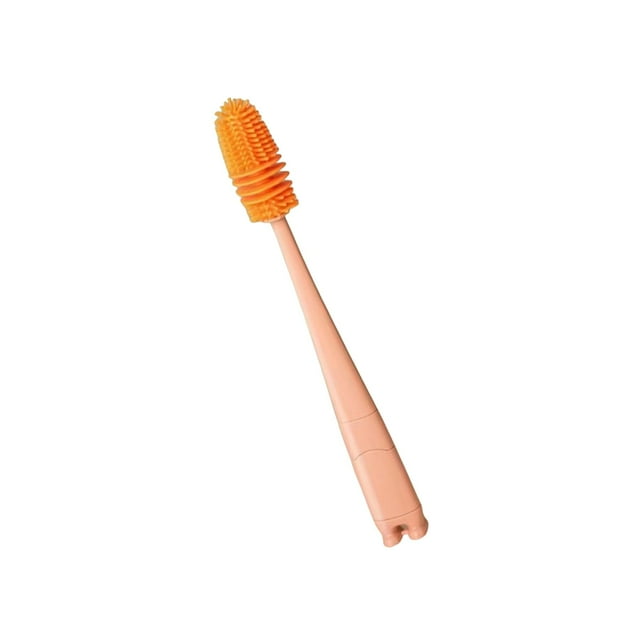 Cepillo de limpieza de botellas Limpiador de botellas Cepillo de fregar Cepillo de taza multifuncional portátil Cepillos de limpieza de tazas de leche Rosa dorada
