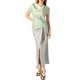 thumbnail image 2 of Blusa Casual Elegante de Manga Corta con Cuello de Cowl INSPIRE CHIC para Mujeres en Verde Claro Talla M, 2 of 6