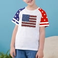 thumbnail image 2 of GERsome Boys Girls T-Shirts 4th of July Patriotic Tops Crewneck Short Sleeve Undershirts for Unisex Kids American Flag Tshirts, 5-6 Years, 2 of 4