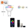 thumbnail image 5 of Tuya WiFi GU10 Smart LED Light Bulb Dimmable 6W 220V Smart Life App Control Spotlight Bulb Work with Alexa 4PCS, 5 of 5