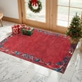 thumbnail image 4 of 2x3 Entryway Rug Bathroom Rugs for Front Door Bedroom Kitchen, Washable Vintage Print Carpet, Floor Mat with Non Slip Backing, 4 of 8