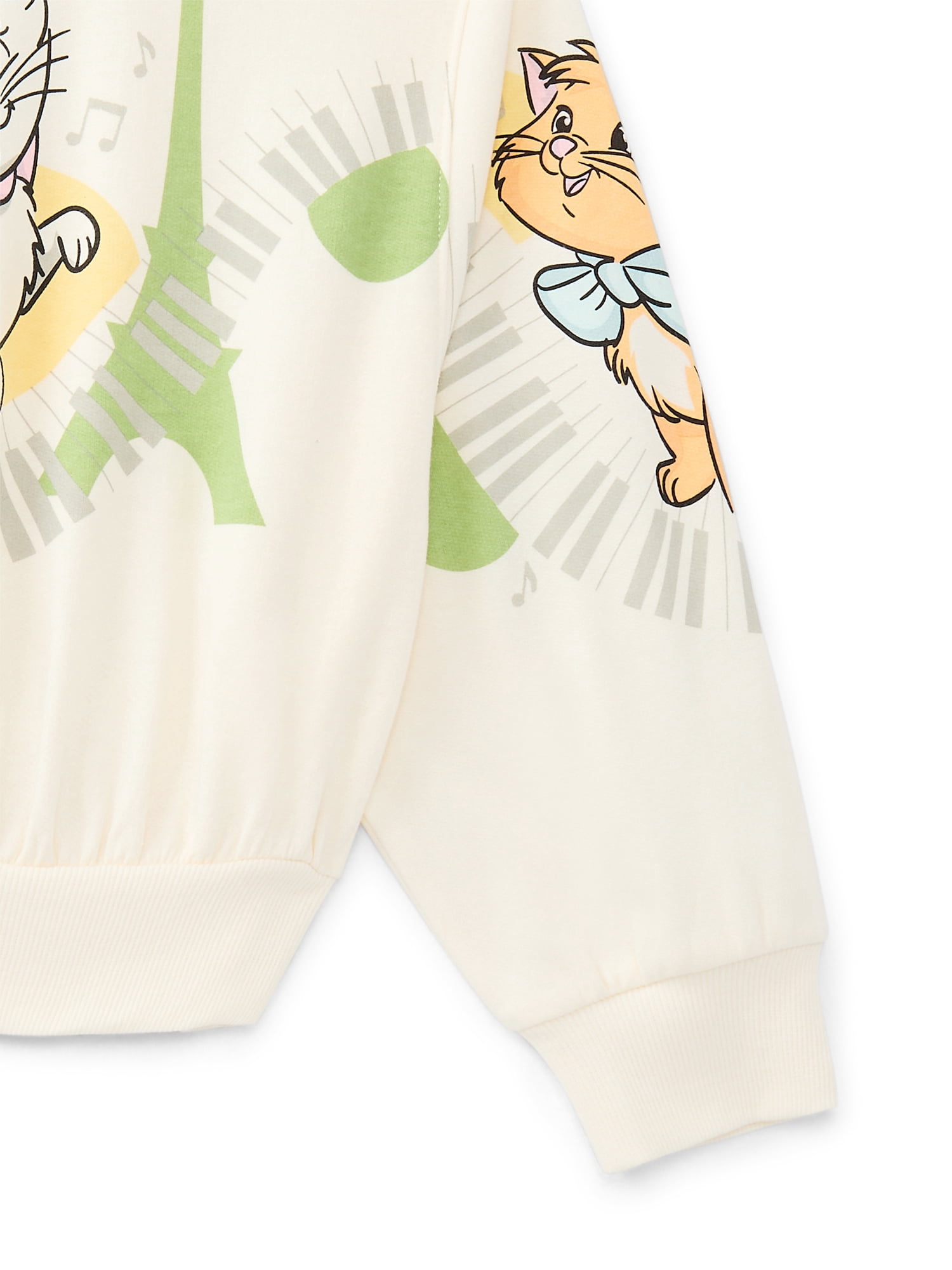 Disney's Aristocats Marie Girls Graphic Fleece Crew Pullover, Sizes 4-16