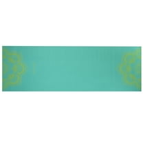 Sol Living 6P Free Yoga Mat Yoga Mat Stretching Pilates Meditation Exercise Mat Gym Equipment Non Slip Portable Travel Yoga Accessories Foldable Workout Mat - 24" x 72" - Green