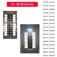 thumbnail image 1 of LV Breaker Side Fuse Box Circuit Breaker Panel Directory Labels/Decals/Stickers for All Electrical Panel/Load Centers (1.5" Breaker Side 30 Circuits 2 Pcs), 1 of 6