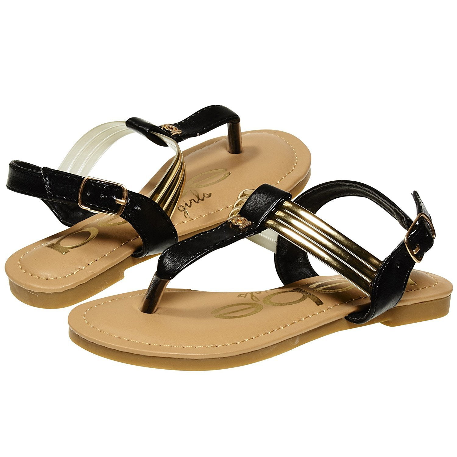 bebe - bebe Summer Flat Slingback Sandals T Strap Thong Shoes with ...