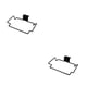 thumbnail image 4 of Advancent Soporte para bolsas de cocina de acero inoxidable, fácil de limpiar y que ahorra espacio, estante de basura de cocina duradero, puerta negro 2piezas, 4 of 6