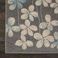 thumbnail image 4 of Nourison Tranquil Contemporary Floral Grey/Beige 8' x 10' Area Rug, (8' x 10'), 4 of 8