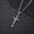 thumbnail image 5 of Lovelords Fashion Crucifix Jesus Christ Men Jewelry 14K Gold Cross Pendant With Neck Chain Necklaces For Man Women, 5 of 7