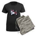 thumbnail image 5 of CafePress - Kiniart Westie Red Kilt Women's Dark Pajamas - Women's Short Sleeve Print T-Shirt and Pants Dark Cotton Pajama Set, 5 of 7