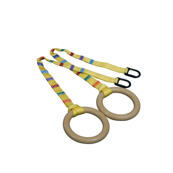 Tumbl Trak Anneaux de Gymnastique Standard avec Sangle Réglable Facile, 9.5 Pouces
