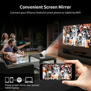 Yinzam HY300 Projector, MAX 4K with Android 12 2GB RAM 16GB ROM WiFi6 Bluetooth 5.2 Mini Video Projectors