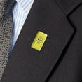 thumbnail image 2 of SpongeBob Confident Face Metal Rectangle Lapel Hat Pin Tie Tack Pinback, 2 of 2