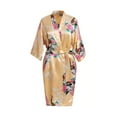 thumbnail image 3 of Medium Length Womens Robes, Sizes 2 to 18, Bride and Bridesmaid Robe - Floral Sleepwear, 3 of 7