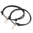 thumbnail image 2 of Pulseras ajustables Sunnimix para Parejas esposo y esposa 6.3 pulgadas blanco, 2 of 8