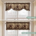 thumbnail image 6 of Texas Star Tie Up Window Valance Farmhouse Country Star Wood Grain Tie-up Valance for Kitchen Windows Adjustable Small Curtain Balloon Shades for Kitchen Bathroom Cafe 54x18inch, 6 of 9