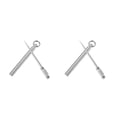 thumbnail image 2 of Wosthever Palillo de dientes, palillo de de viaje de Metal, tenedor de fruta portátil, accesorio de limpieza de con soporte 2piezas Wosthever CBP000097, 2 of 6