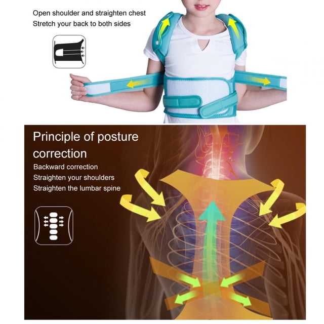 Children Hunchback Rectification Belt Posture Corrector Brace Back Spine Support Belt Posture Corrector Brace Back Spine Support Belt Shoulder Corrector Strap for Body Shaping