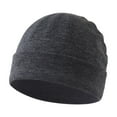 thumbnail image 3 of WUANDIXFA Cute Beanie Baby Beanie Hats for Unisex Infant Toddler Cotton Beanie Newborn Hospital Hat for Boys Girls,Dark Gray,One Size, 3 of 3