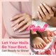 thumbnail image 3 of Set de esmaltes de uñas Modelones, 6 colores neutros, color nude, secado rápido, 3 of 9