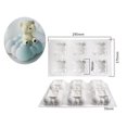 thumbnail image 2 of ruzhgo 6 Grids Cloud-shaped Non-stick Mousse Cake Mould Baking Tool, 2 of 5