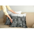 thumbnail image 2 of Ambesonne Landscape Throw Pillow Cover 2 Pack, New York Manhattan, 16", Grey, 2 of 5