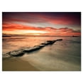 thumbnail image 2 of Wonderful Sunrise on Black Ocean - Beach Photo Canvas Print, 2 of 3