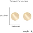 thumbnail image 6 of 18G Tiny Round Cat's Eye Stud Earrings for Women 925 Sterling Silver Post Pin Hypoallergenic Dainty Circle Small Cartilage Studs Cute Piercing Jewelry, 6 of 12