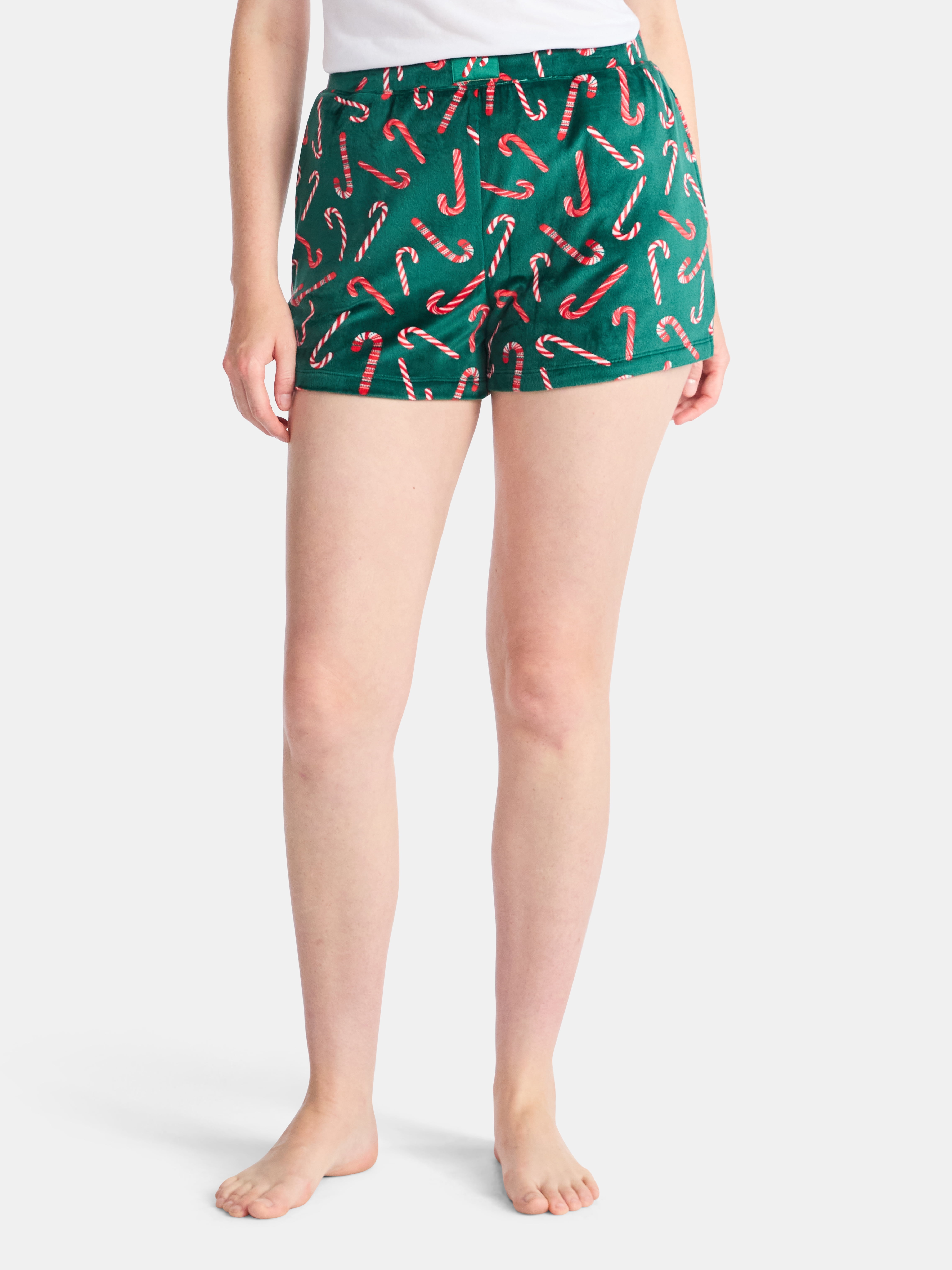 Holiday Time Women's and Women's Plus Christmas Sleep Shorts, 2-Pack, Sizes XS-3X
