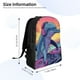 thumbnail image 4 of Disketp Hip-Hop DJ Dolphin Mochila Unisex de Apertura Lateral Completa, Mochila para Laptop para Escuela, Trabajo y Viajes, 4 of 8