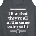 thumbnail image 3 of Instant Message - Girls & Sports - Cute Matching Outfits - Women's Racerback Tank Top, 3 of 6