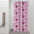 thumbnail image 2 of Pink Breast Cancer and Pioneer Flower Shower Curtain 36"x72" ,Bathroom Decorative Shower Curtains Set with 12 Hooks,Modern Waterproof Washable Shower Curtain, 2 of 6