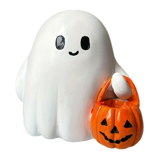 Pequeña figura de mesa, adorno artesanal, bonita estatua de resina para decoración de Halloween, para gabinete, entrada de casa, escritorio.