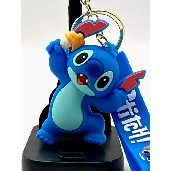Disney Lilo & Stitch Ice Cream Deluxe PVC Keychain with keyring