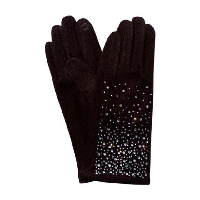 Guantes de invierno Pantalla táctil Regalo Versátiles Guantes a prueba de viento para clima frío Guantes de ciclismo para correr Deportes de Marrón