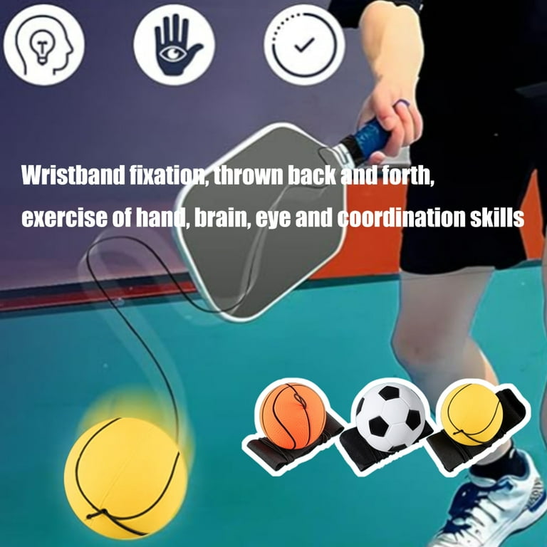 6Pcs Bouncing Ball Wrist Strength Trainer Wristbands Football Return Baseball Sports Wrist Balls for Kids Adults - Walmart.com
