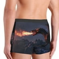 thumbnail image 5 of Daiia Fire Breathing Dragon Twilight Men's Underwear Boxer Briefs, Cotton Stretch Moisture-Wicking Underwear-Large, 5 of 9