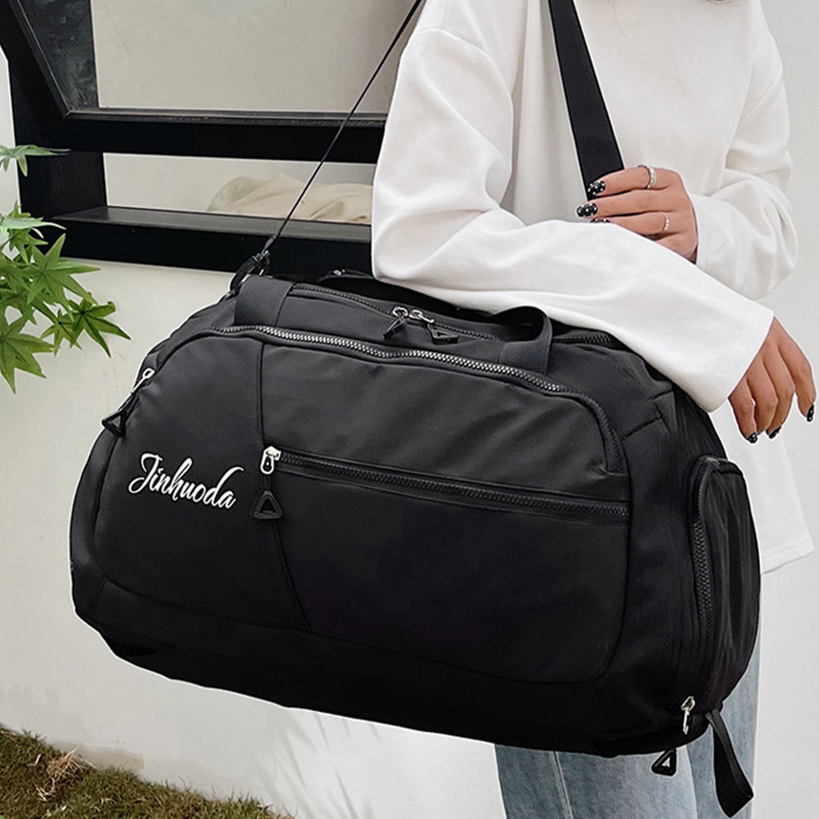 maho Multi Functional Shoulder And Portable Fitness Travel Bag Sports Fitness Bag Good Quality Swimming Yoga Training Bag Leisure Travel Bag Black on Clearance