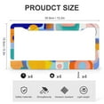 thumbnail image 3 of License Plate Frames Illustration Of An Abstract Color Scheme Auto Decorative Frames Cars Protector Cover Holder 2 Pcs Set Abstract Creative Watercolor Style Aluminum License Plate Cover, 3 of 6