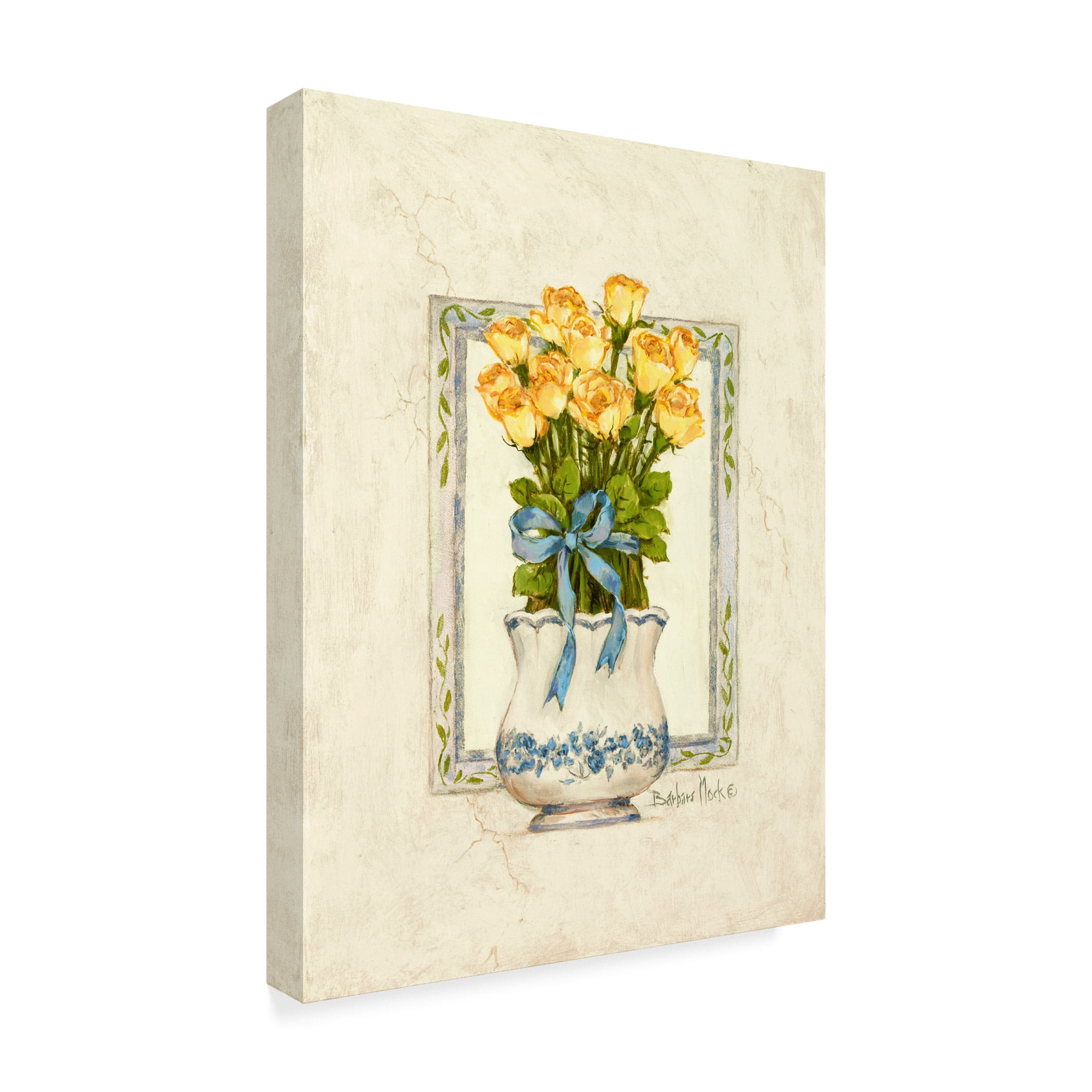 Trademark Fine Art ' Yellow Rose' Canvas Art by Barbara Mock