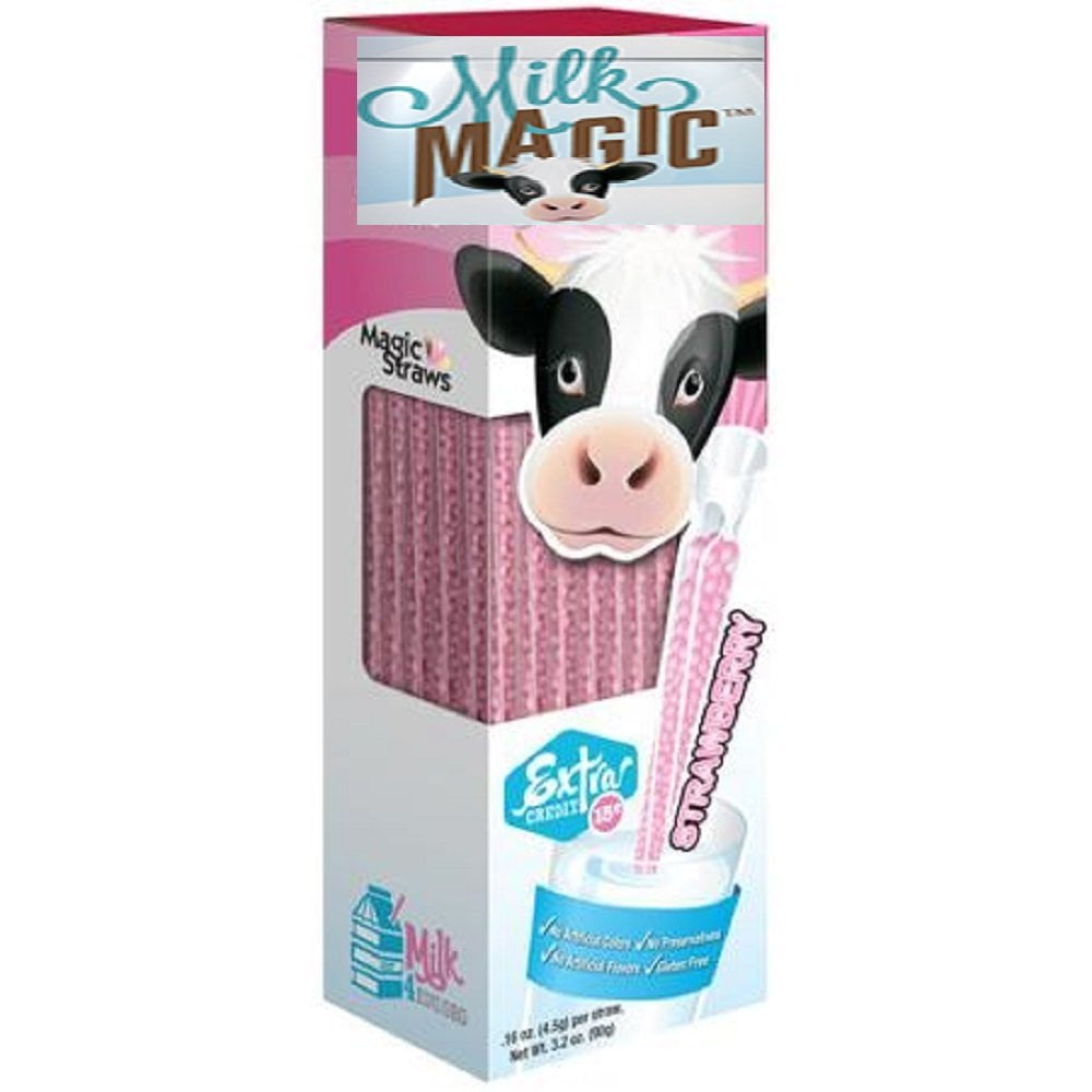 Milk Magic, Milk Straws, 24 Count (0.16oz Each), 3.84oz Box (Pack of 3