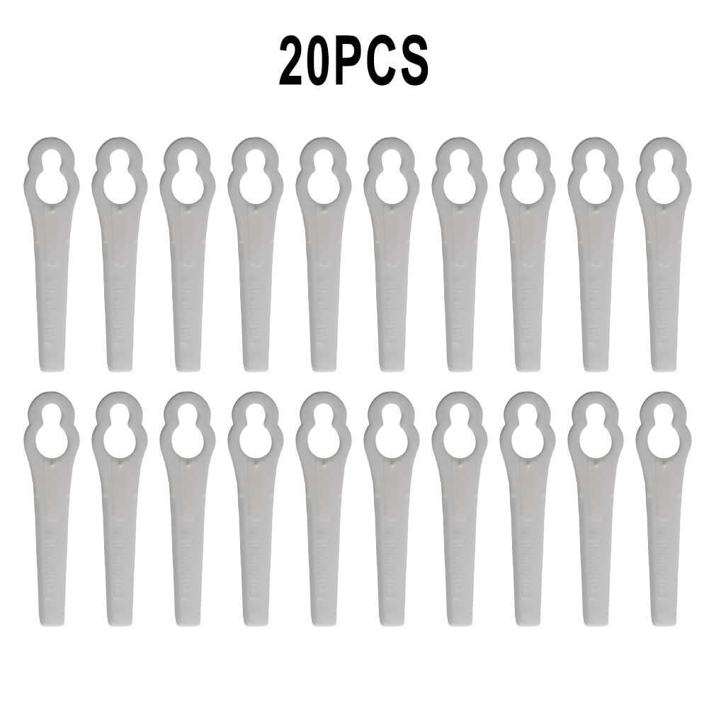 100 Lame Di Ricambio Per Decespugliatore Fuxtec FX-E1RT20 - In Plastica Nylon Per Tagliaerba A Batteria 20V - Foto 3
