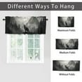 thumbnail image 6 of Wolf Kitchen Curtain Valances Wildlife Animal Foggy Forest Pine Trees Woodland Thermal Insulated Room Darkening Curtain for Dinning Room 54 by 18 in, 1 Panel, 6 of 6